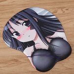 FFFAS Kawaii Anime 3D Mouse pad Wrist Rest Soft Silica gel B