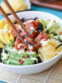 Ahi Poke Sushi Bowls with Wasabi Mayo Poke bowl recipe, Heal
