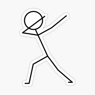 Dance Stick Figure Stickers Redbubble