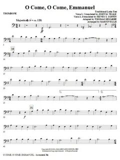O Come, O Come, Emmanuel - Trombone Sheet Music Martin Ellis