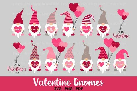 Valentines Day Gnomes Svg Bundle SVG File - Download Free Fo