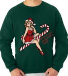 Sexy Christmas Sweater Sexy Girl Sweater Lick My Candy Cane 