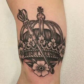 55 Best King And Queen Crown Tattoo - Designs & Meanings (20