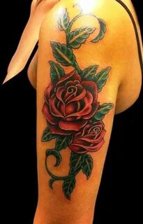 Rose Tattoos Vine tattoos, Rose vine tattoos, Flower tattoo 