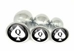 QUEEN of SPADES Logo Anal Plug for BBC Lovers Butt Plug in E