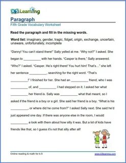 √ 20 5th Grade Vocabulary Worksheets Pdf Simple Template Des