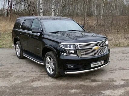 Защита передняя нижняя 76,1 мм на Chevrolet Tahoe 2016-; ТСС