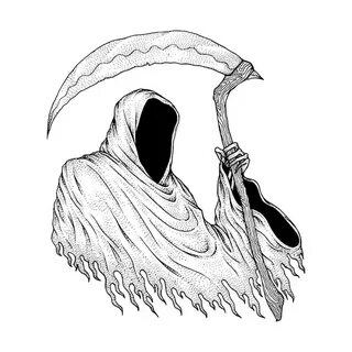 The Grim Reaper Drawing - gotasdelorenzo