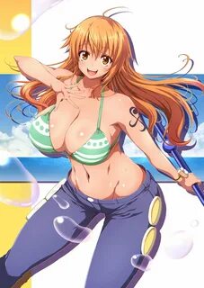 Safebooru - 1girl ahoge bare shoulders bikini blush breasts 