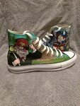 Gravity Falls Grunkle Stan and Dipper custom Converse Custom