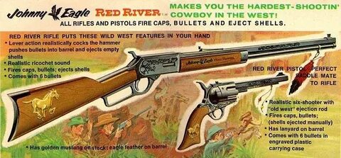 Vintage & Antique Toys Cap Guns Johnny Eagle Pistol Bullets