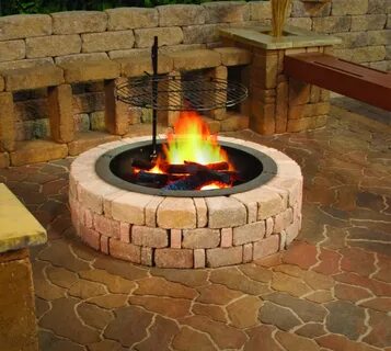 Albany Fire Ring at Menards Patio landscape design, Outdoor 