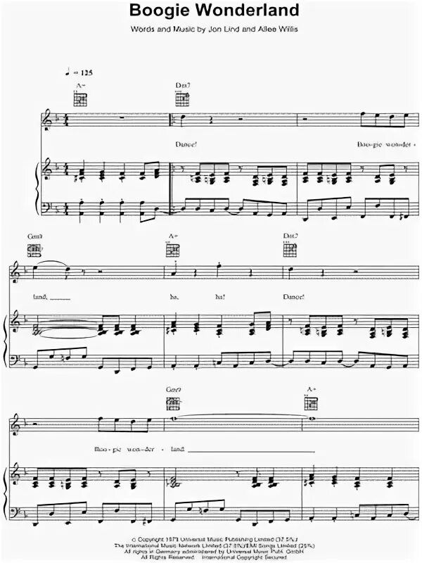 "Boogie Wonderland" Sheet Music - 6 Arrangements Available I