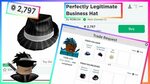Getting Perfectly Legitimate Business Hat Roblox Trading Ser