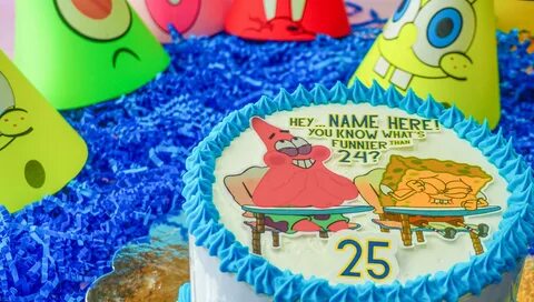 Spongebob cake topper 25 spongebob cake edible topper Etsy i