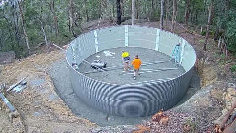 Kingspan Rhino Water Tank Install - Sun Valley, NSW - YouTub