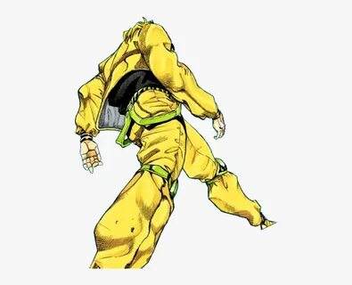 Yellow Fictional Character - Jojo Dio Vs Jotaro, HD Png Down