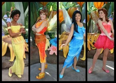 3 Iridessa, Fawn, Silvermist, & Rosetta 3 Fairy costume, Fai