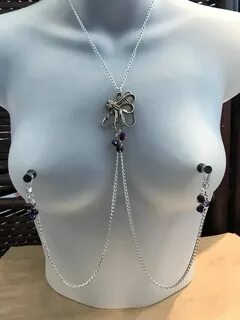 Nipple Piercing Chains - Porn Sex Photos