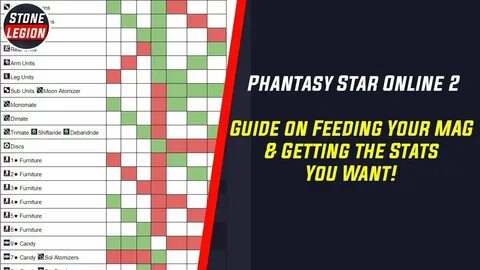 PSO2 - Guide on Feeding Your MAG & Getting the Stats You Wan