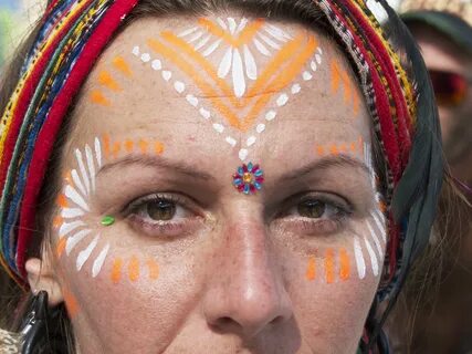 Burning Man Makeup Faces Auto Insight Fashion