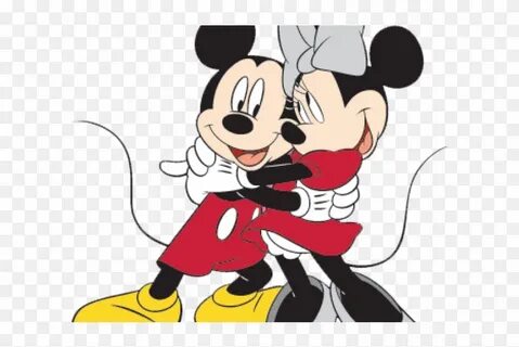 Cuddle Clipart Mickey Minnie - Mickey And Minnie Mouse, HD P