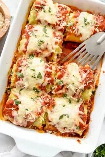 Spinach Lasagna Roll-Ups foodiecrush.com Vegetarian pasta di