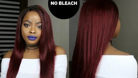 How To Dye Your Hair From Dark To Red WITHOUT BLEACH L'oreal