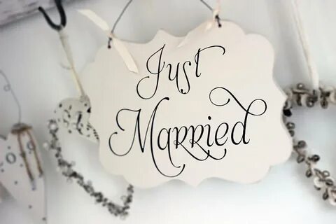 Just Married Wedding Sign By Hush Baby Sleeping notonthehigh