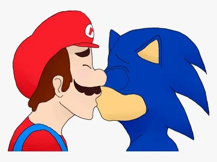 Sonic Hat Png - Sonic And Mario Kissing, Transparent Png , T