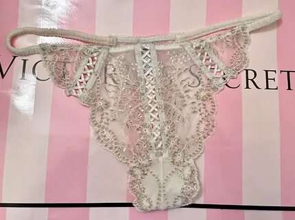 Купить Женские трусы NWT VICTORIA'S SECRET L IVORY goLd Lace