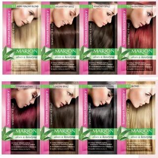 24 Marion Temporary Hair Colour Shampoo Dye Sachet 4 to 8 Wa