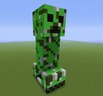 Creeper Statue - Blueprints for MineCraft Houses, Castles, T
