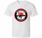 HK Heckler Koch No compromiso Logo hombre Camiseta blanca - 