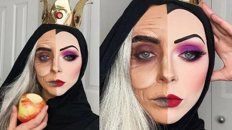 Snow White Evil Queen Halloween Makeup! - YouTube
