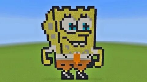 How To Build Spongebob Squarepants Pixel Art In Minecraft