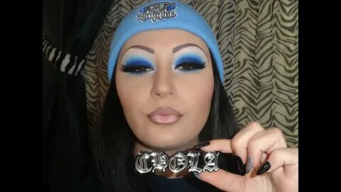 True Blue Chola Makeup Tutorial - YouTube