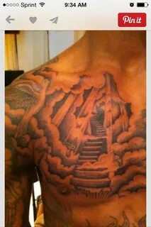 Stairway To Heaven Back Tattoo - Фото база