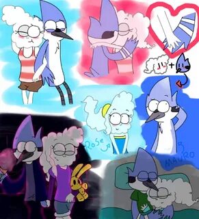 Mordecai X Cj -Moments by meow148 Regular show, Cartoon sket