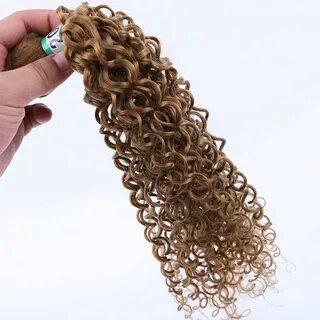 China Cheap Price Honey Brow Kiny Curl Synthetic Hair Weft #