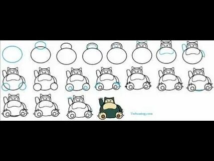 How To Draw Snorlax The Pokemon Easy Simple Step By Step Dra