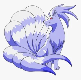 Ninetales Pokemon Shiny - Shiny Nine Tails Pokemon, HD Png D