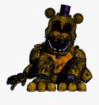 Fnaf 2 Withered Golden Freddy , Transparent Cartoon, Free Cl