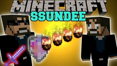 Minecraft: SSUNDEE MOD (DERP SSUNDEE BOSS, INVINCIBLE SHIELD