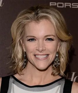 Megyn Kelly Medium Straight Champagne Blonde Hairstyle with 