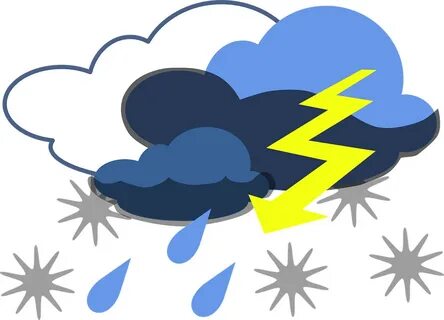 Thunder And Lightning Clipart At Getdrawings - Bad Weather C