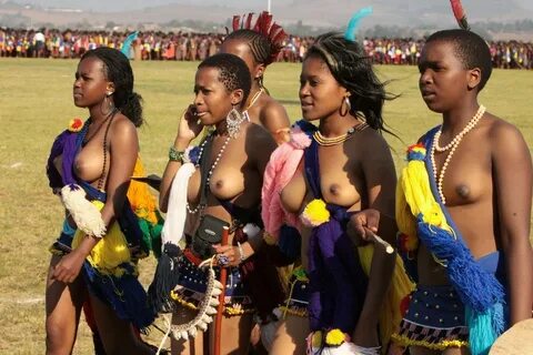 South African Lady Goes Topless To Celebrate Her Culture Wit