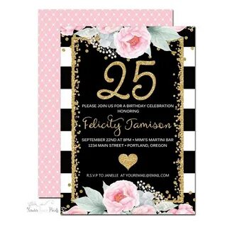 Best 25 25th Birthday Invitation Wording - Home, Family, Sty