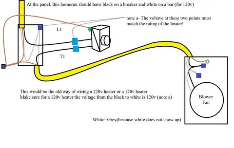 Wiring Diagram For Electric Baseboard Heater With Thermostat