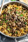 One Pot Beef Stroganoff - all the flavors you love about thi